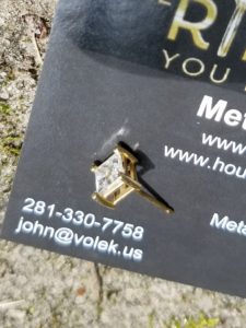 Lost Diamond Earring Bellaire, Texas