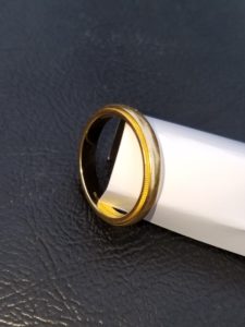 Jack-O-Lantern’s Steal Men’s Tiffany Wedding Ring in The Woodlands, Texas 