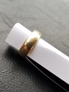 Men’s Gold Ring Accidentally Buried while landscaping at a home in the Heights-Houston, Texas
